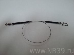 Поводки CARSON Titan Wire оснащенные, титановые, 15см*10кг