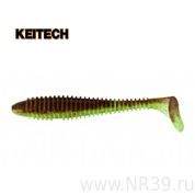 Виброхвост силикон съед. Swing Impact 3.5 Green Pumpkin/Chartreuse 401 Keitech